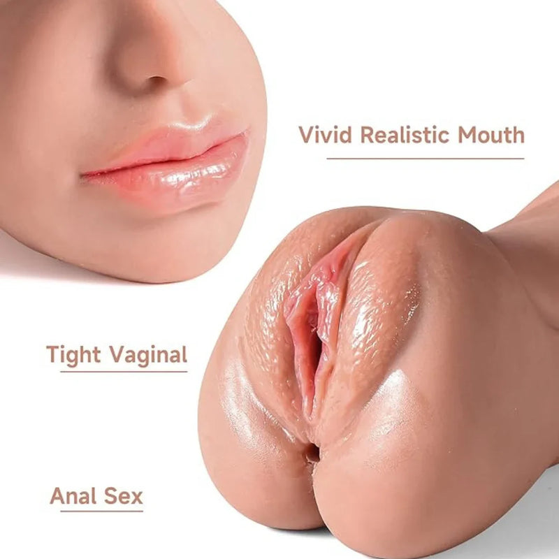 3 in 1 Masturbator Pussy Anal Mouth