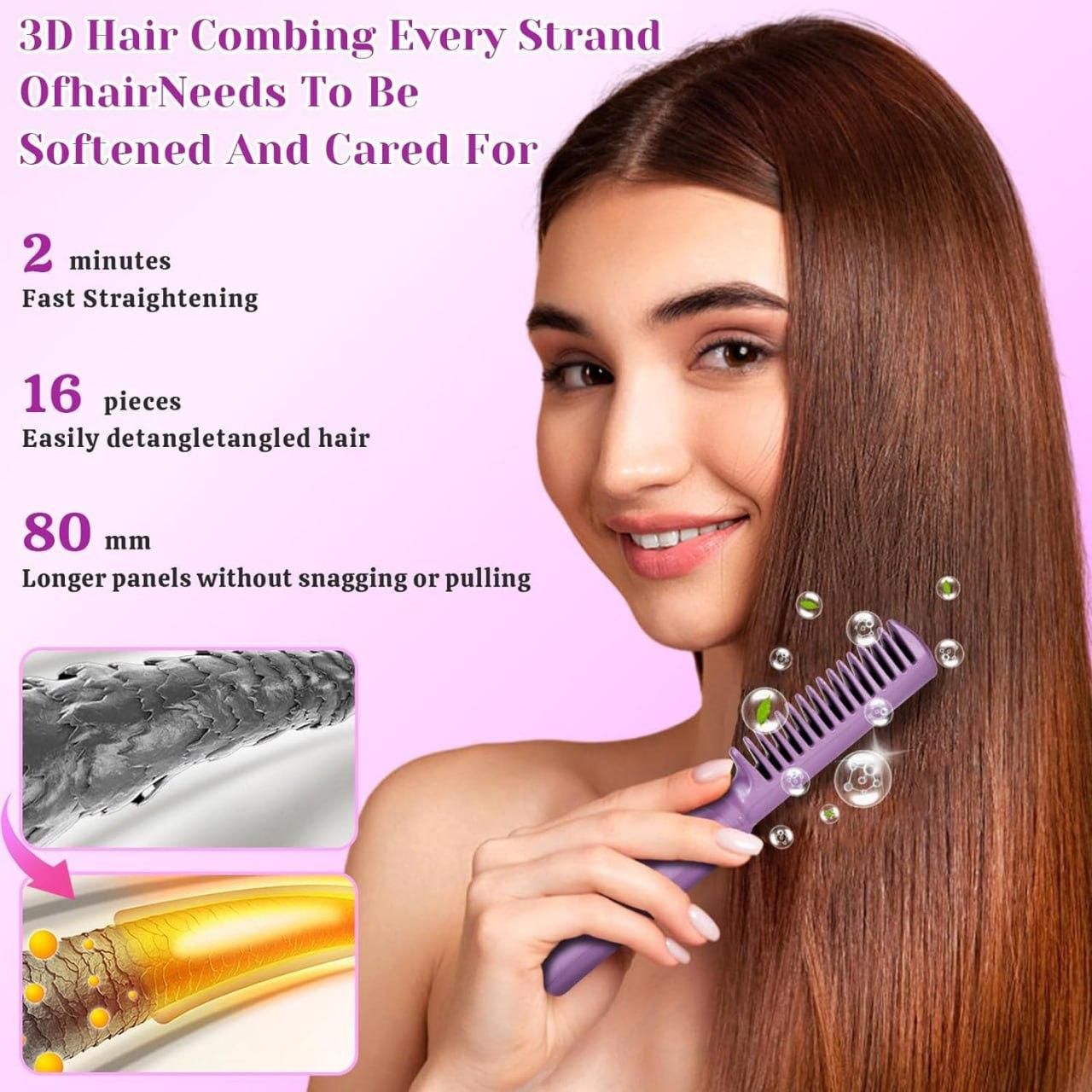Meneflix Portable Mini Hair Straightener Comb (🎁70% Off🎁)