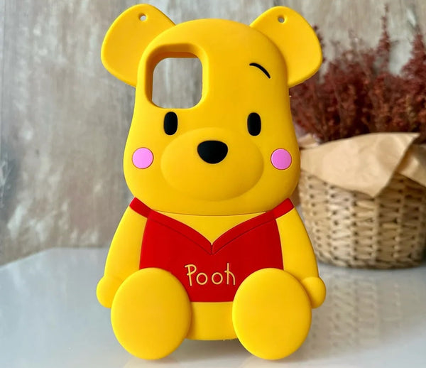 3D Cartoon Winnie the Pooh Bear Oversized Cute Case - 4