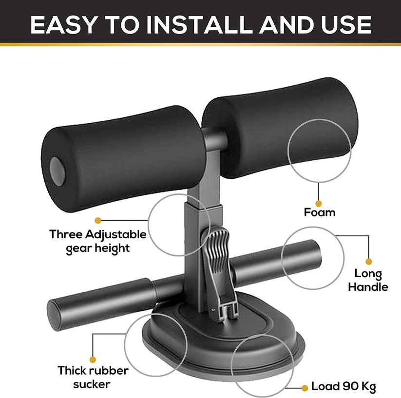 Sit-ups and Push-ups Assistant for Lose Weight Ab Exerciser Sit-up Bar (Multicolor)