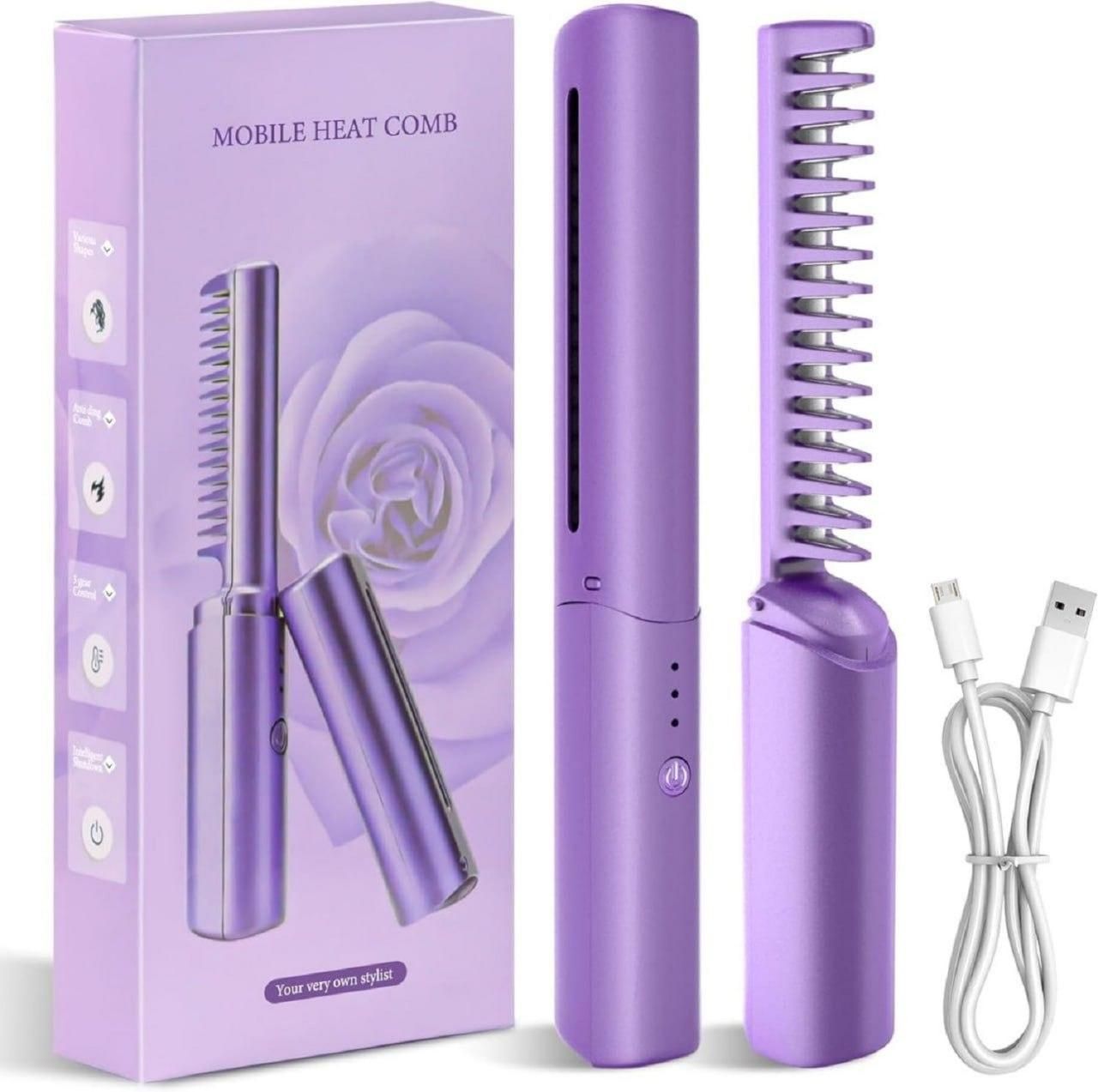 Meneflix Portable Mini Hair Straightener Comb (🎁70% Off🎁)