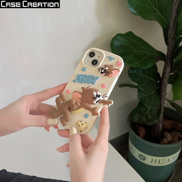 3D Cartoon Mouse Fidget Spinner Playing Game Running Case - 5