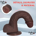 6 inch black dildo