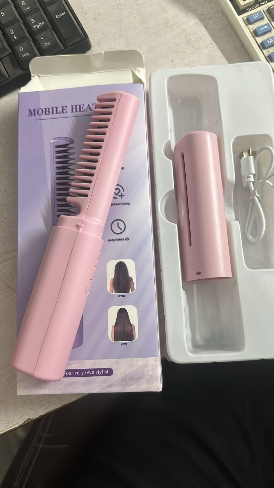 Meneflix Portable Mini Hair Straightener Comb (🎁70% Off🎁)