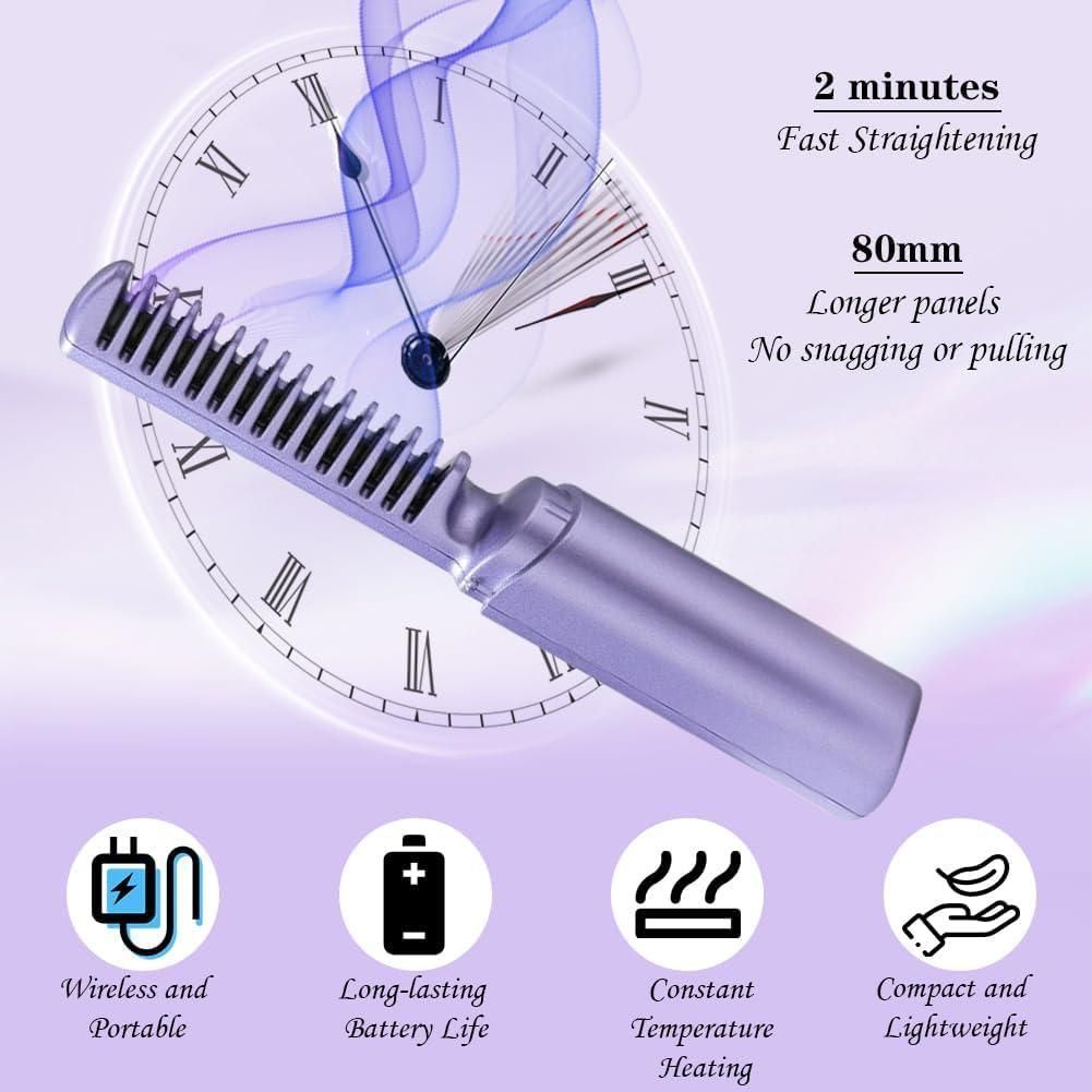 Meneflix Portable Mini Hair Straightener Comb (🎁70% Off🎁)