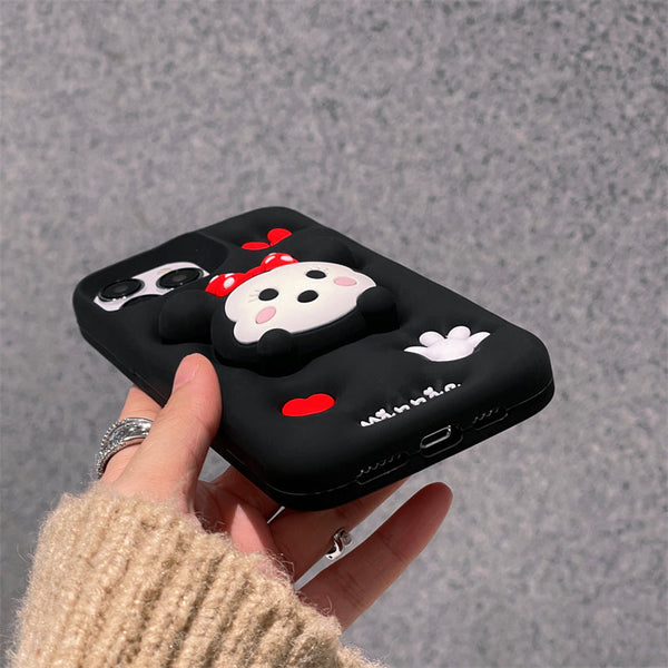 3D Cartoon Minnie Doll Grip Holder Pop Case - 7