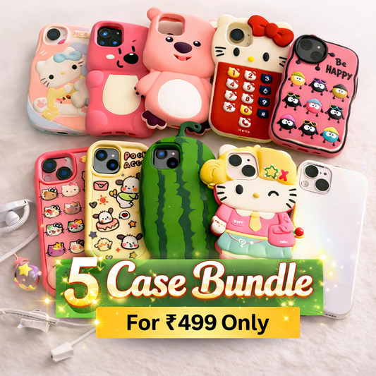 3D CUTE iPHONE CASES BUNDLE😻