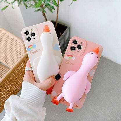 3D Cartoon Duck Squeezy Quack Stress Release Decor Case