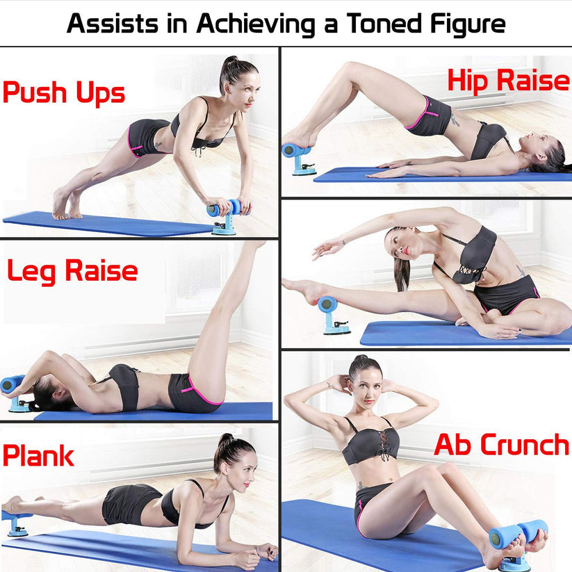 Sit-ups and Push-ups Assistant for Lose Weight Ab Exerciser Sit-up Bar (Multicolor)