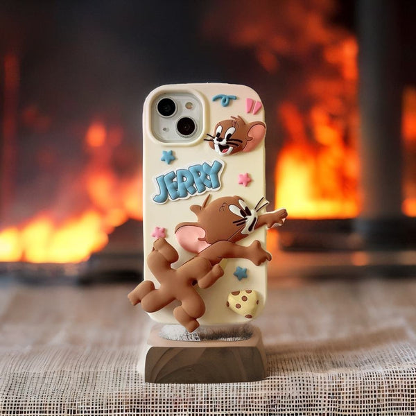 3D Cartoon Mouse Fidget Spinner Playing Game Running Case - 1