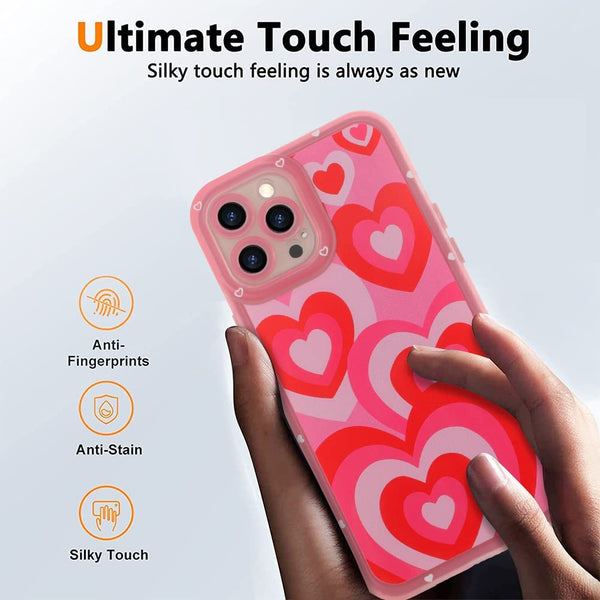 Heart Pink Love Impact Design Hearts Pattern Aesthetic Case - 7